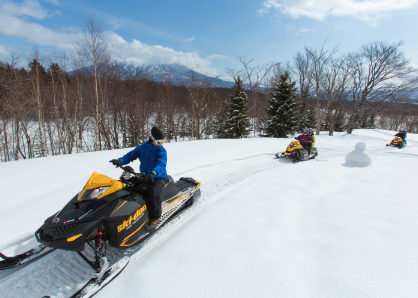 snowmobile tours niseko